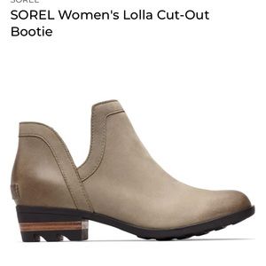 Sorel Lolla Cut-Out Bootie - color Sage, size 9